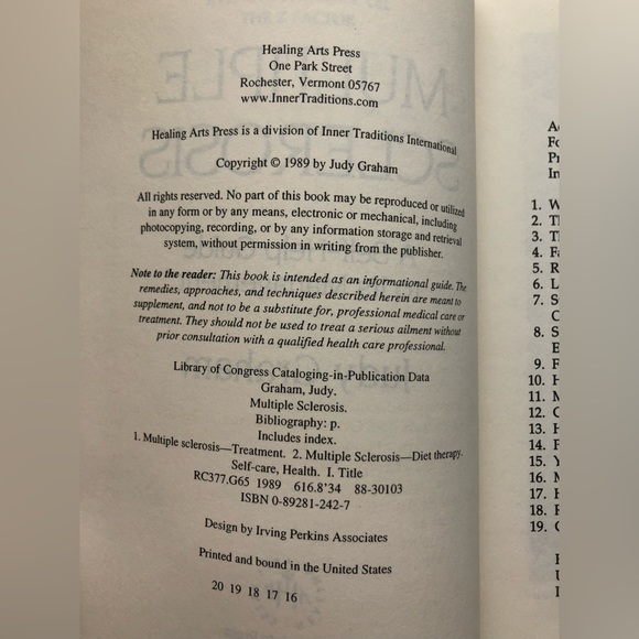 Multiple Sclerosis: A Self-Help Guide to Its Management, by Judy Graham - Picture 17 of 17